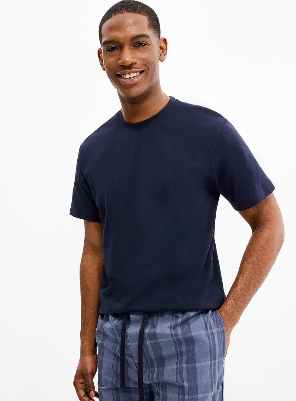 Minimalist check pyjama set