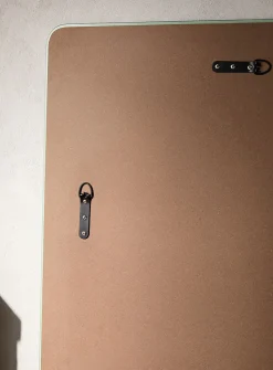 Minimalist frameless mirror