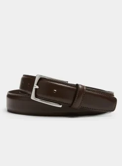 Minimalist Italian leather belt