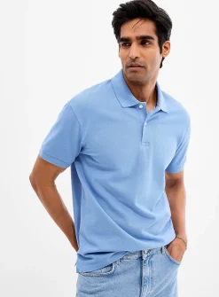 Minimalist piqué polo