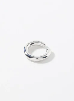 Minimalist silver ear cuff