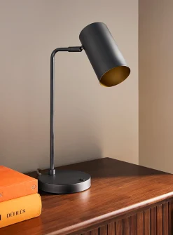 Minimalist tubular table lamp