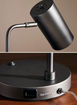 Minimalist tubular table lamp