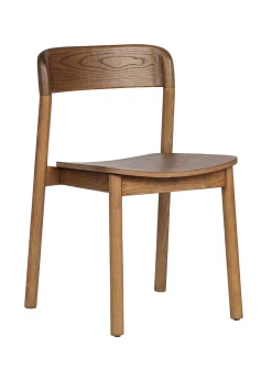 Minimalist wood dining chairs