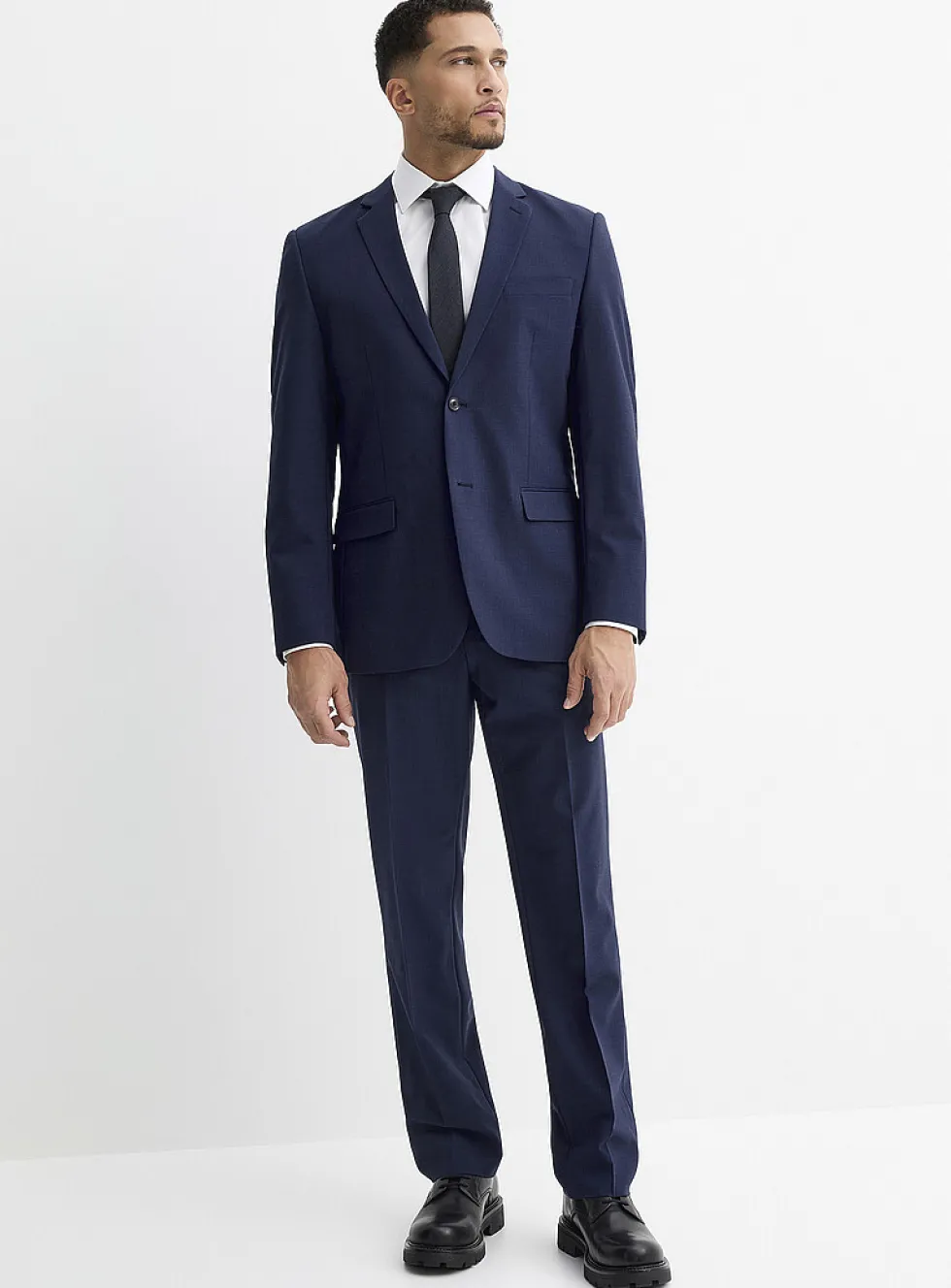 Minimalist wool-blend jacket