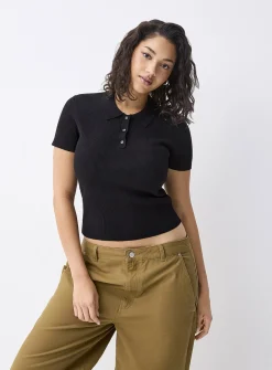 Mini-ribbing polo