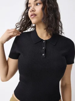 Mini-ribbing polo