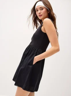 Mixed media short dress