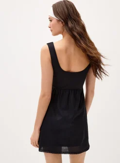 Mixed media short dress