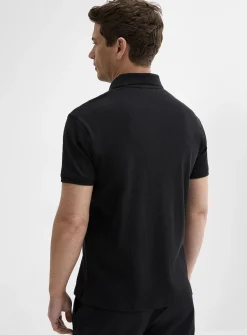 Modal-blend ribbed polo