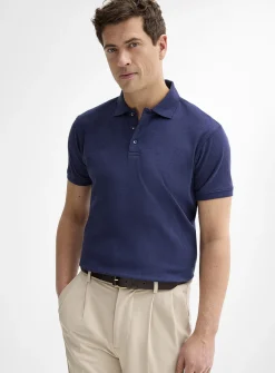 Modal-blend ribbed polo