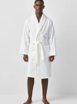 Moire velvet robe