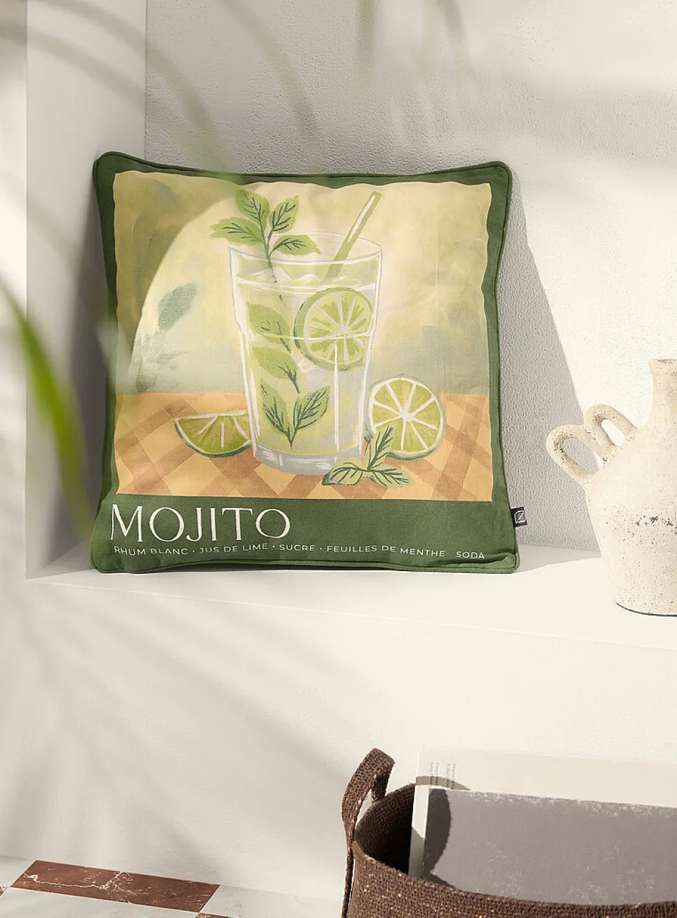 Mojito cocktail outdoor removable-cover cushion
