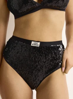 Moonflower sequin high-waist cheeky panty