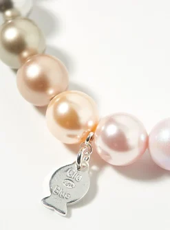 Multicoloured pearl bracelet