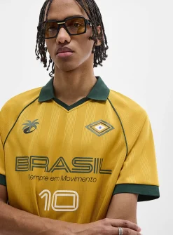 Multi-logo soccer jersey