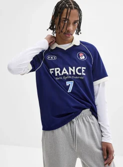 Multi-logo soccer jersey