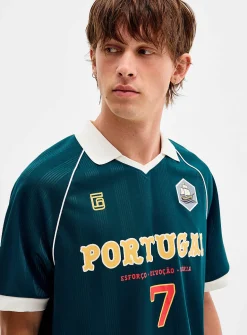 Multi-logo soccer jersey