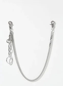 Multiple snap hook solid wallet chain