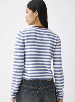 Multi-striped cardigan