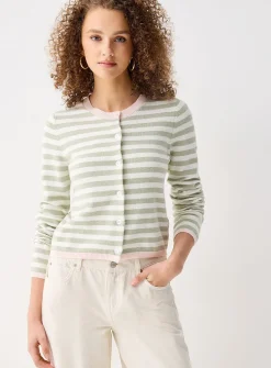 Multi-striped cardigan