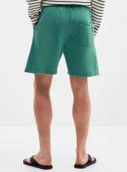 Muted colour terry-lined short