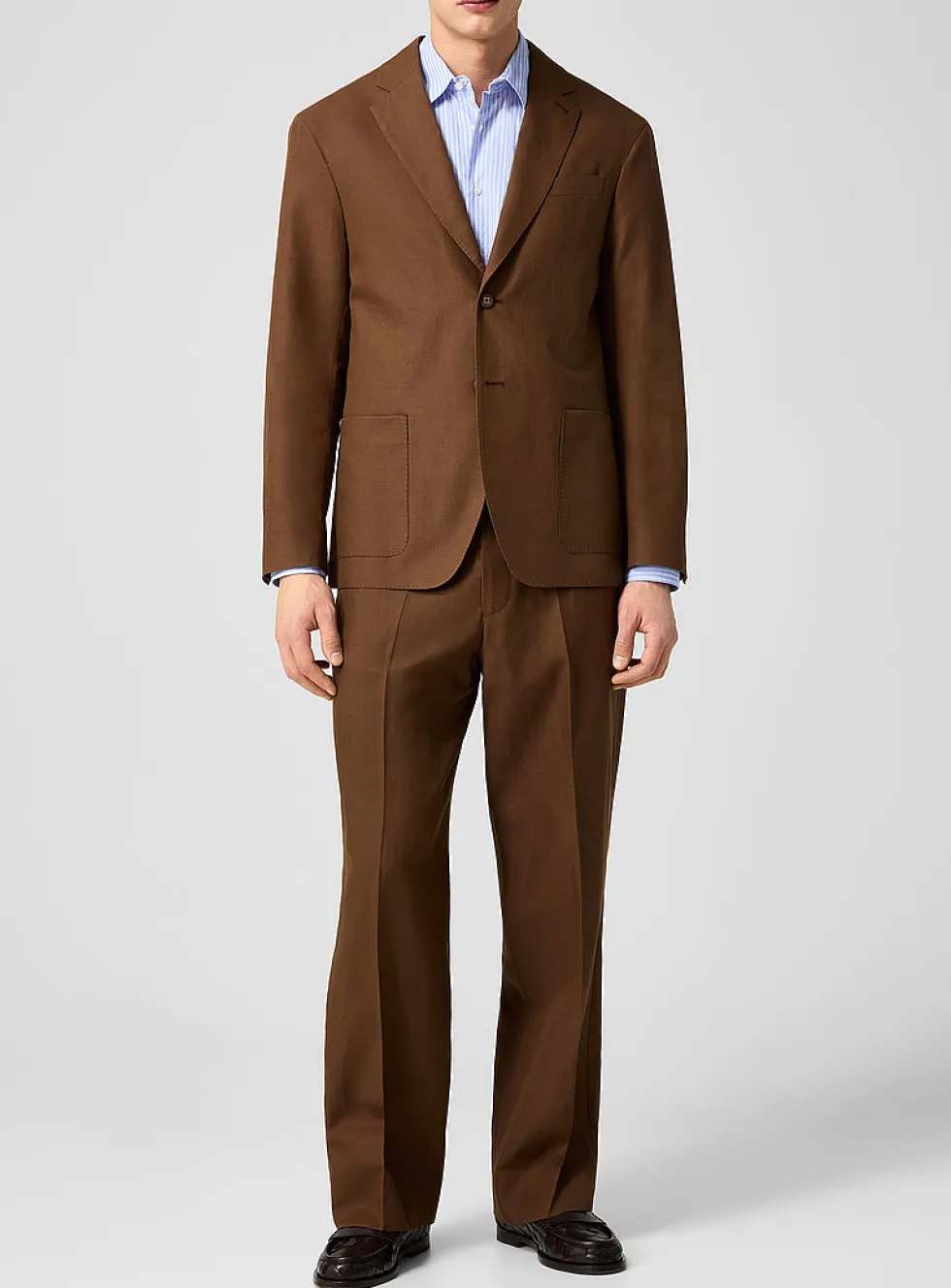 Nash linen-lyocell belted pant