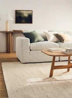 Natural chic artisanal rug