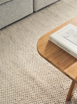 Natural chic artisanal rug