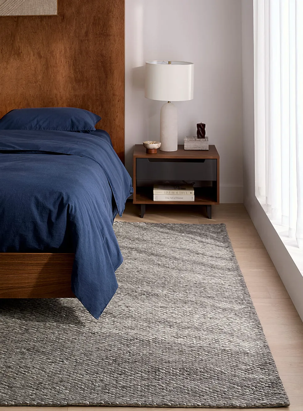 Natural chic artisanal rug