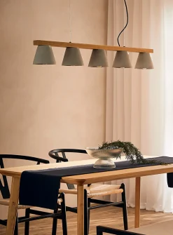 Natural hanging lamp