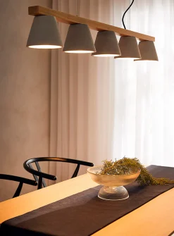 Natural hanging lamp