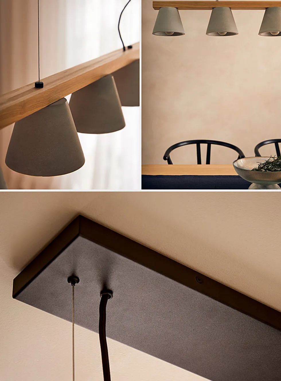 Natural hanging lamp