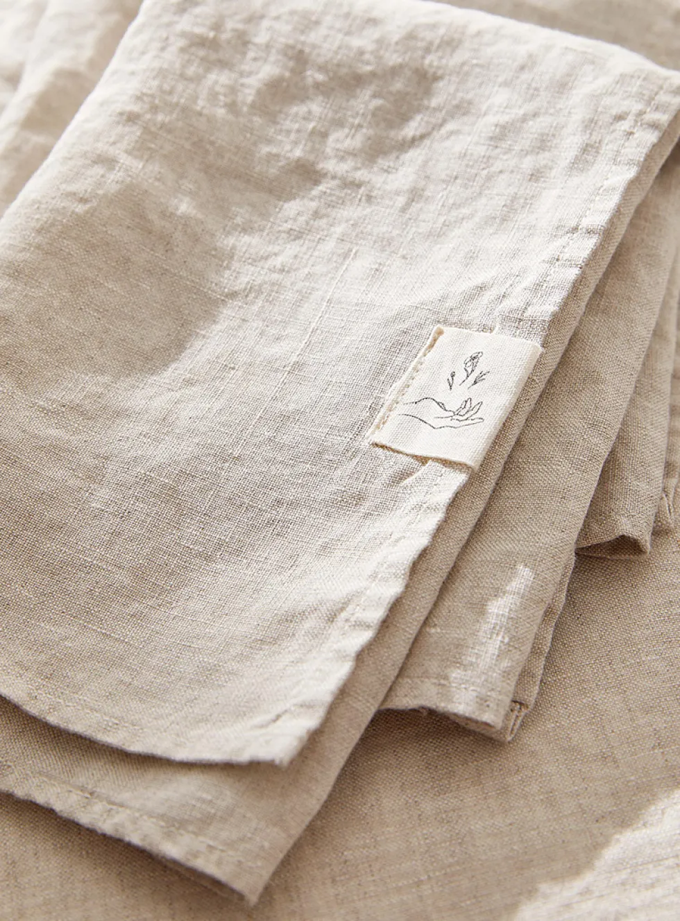 Natural linen napkins
