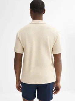 Nautical rope textured polo