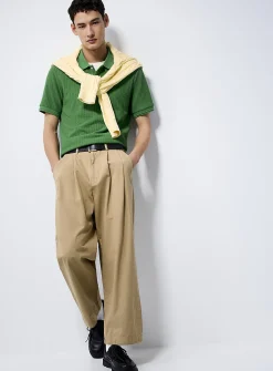Nautical rope textured polo