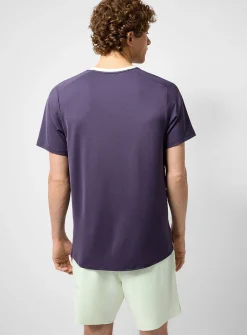 NikeCourt heritage emblem perforated jersey T-shirt