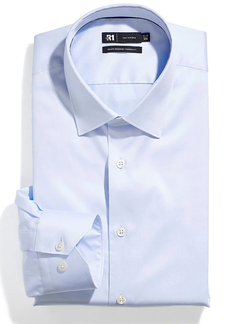 Non-iron satiny cotton shirt