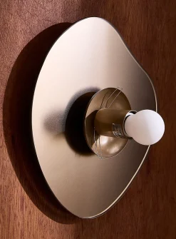 Nopal frosted chrome asymmetrical light fixture