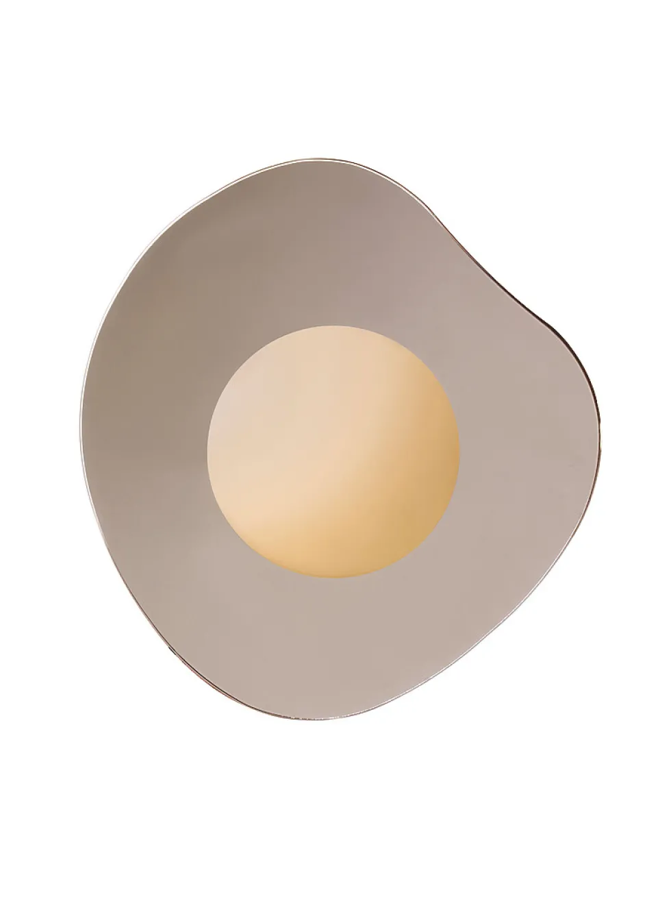 Nopal glossy chrome asymmetrical light fixture