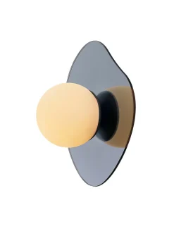 Nopal glossy chrome asymmetrical light fixture