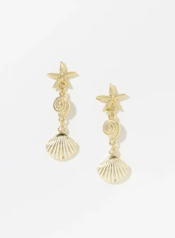 Ocean treasure long earrings
