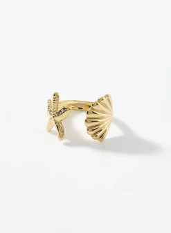 Ocean treasures open ring