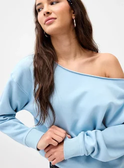 Off-the-shoulder sweater