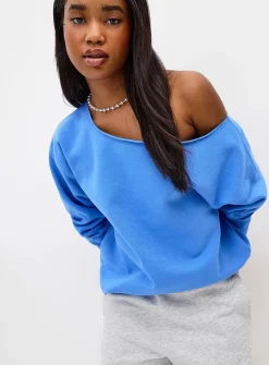 Off-the-shoulder sweater