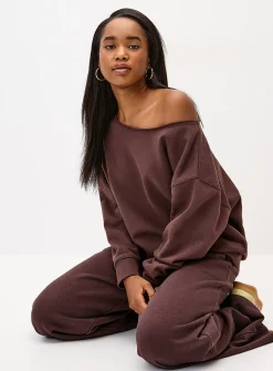 Off-the-shoulder sweater