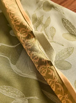Olive branches tea towel