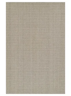 Oliver topstitched lines handcrafted rug