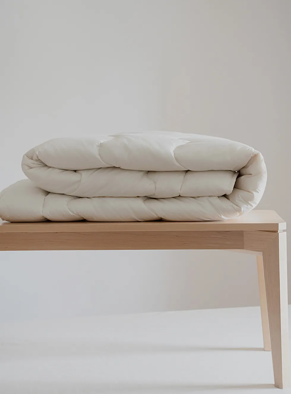 Organic cotton and wool duvet