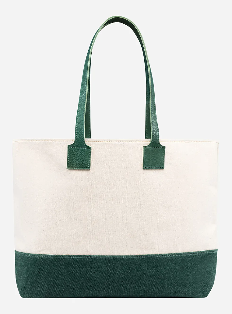 Organic cotton contrasting tote bag